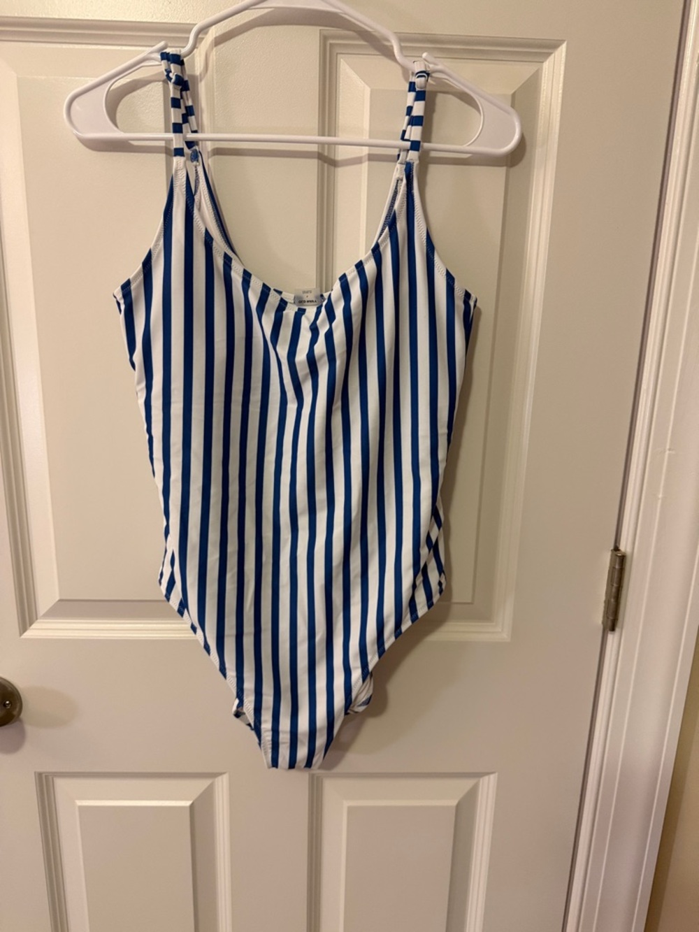 Old Navy Blue and White Striped One-Piece